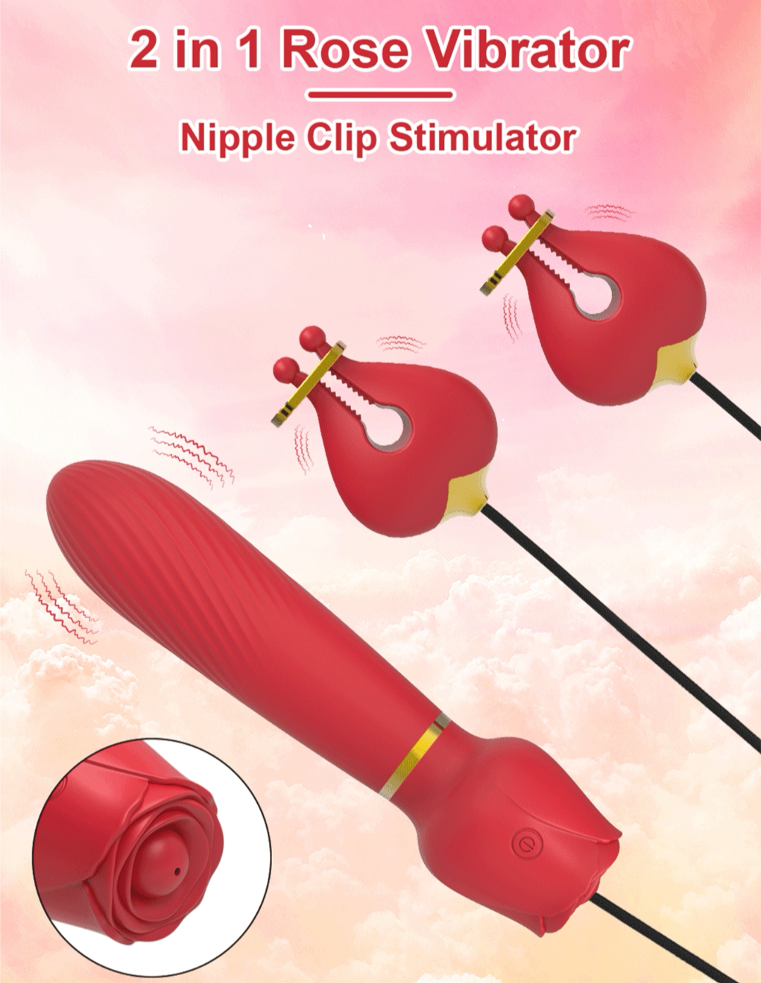 2 N 1 Rose Vibrator